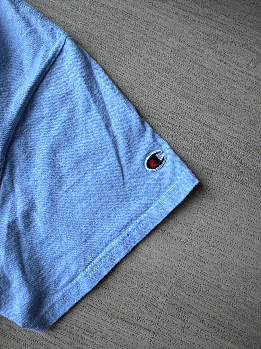 Champion Embroidered Script Tee in Light Blue - Picture 5 of 6